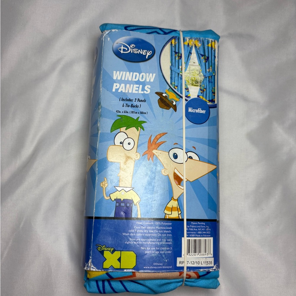 Disney Blue Cartoon Window Panels